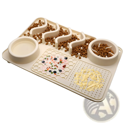 Dog Slow Feeder Silicone Licking Mat for Pets