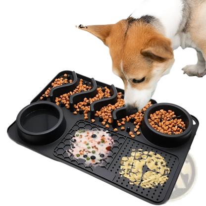Dog Slow Feeder Silicone Licking Mat for Pets