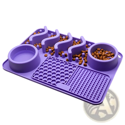 Dog Slow Feeder Silicone Licking Mat for Pets