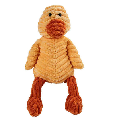Dog Squeaky Toy Corduroy Molar Plush for Pets