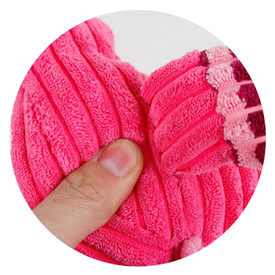 Dog Squeaky Toy Corduroy Molar Plush for Pets