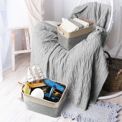 Dog Toy Basket Linen Storage Bin for Pet Supplies