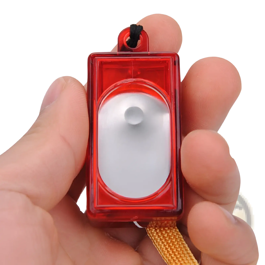 Dog Training Clicker Square Pet Trainer Red Tool