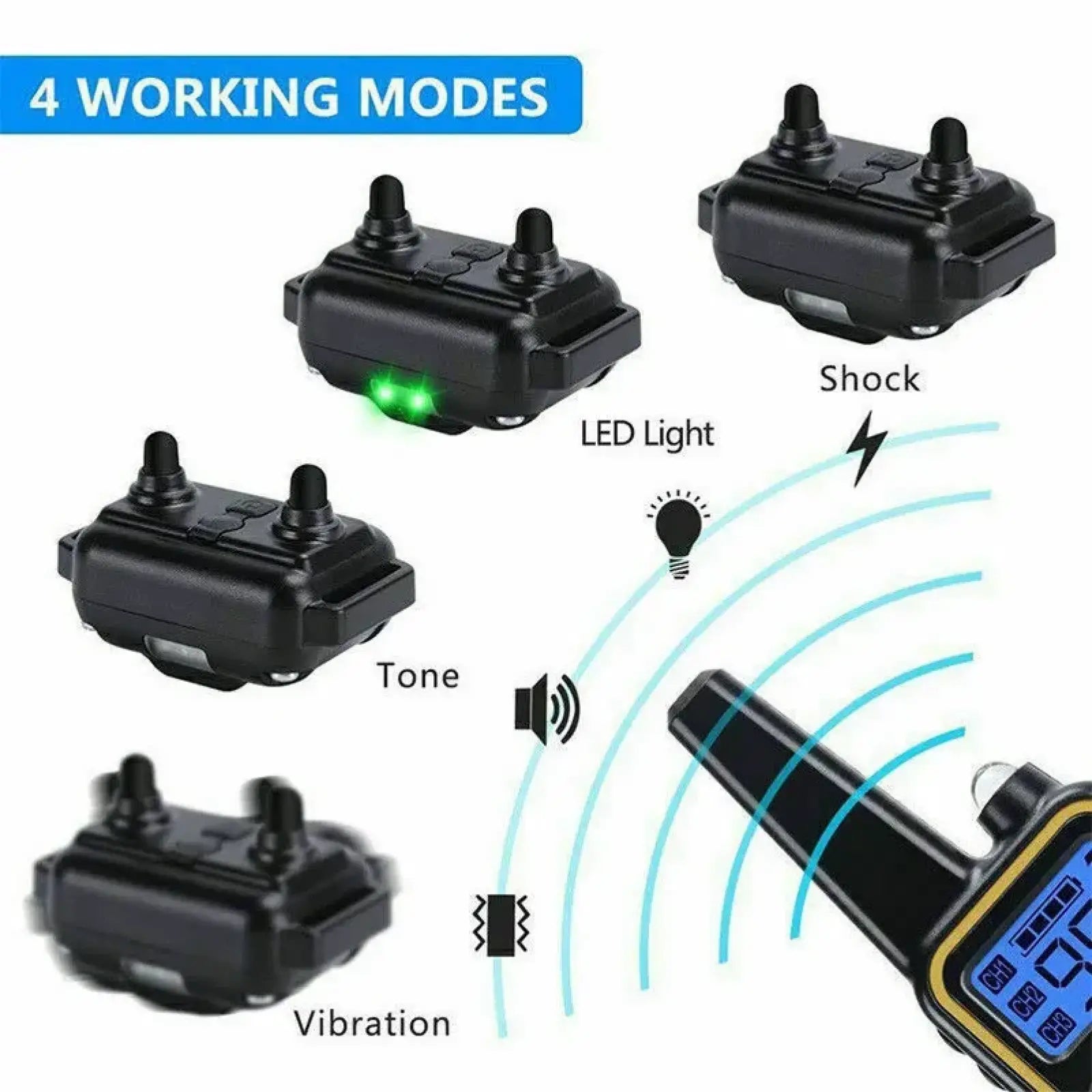 Dog Training Collar 3000 Ft Waterproof Remote