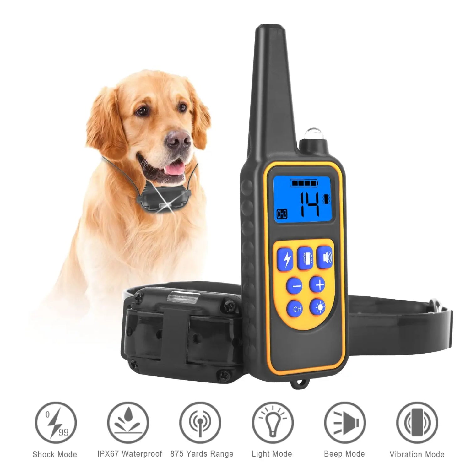 Dog Training Collar with Remote Ip67 Waterproof