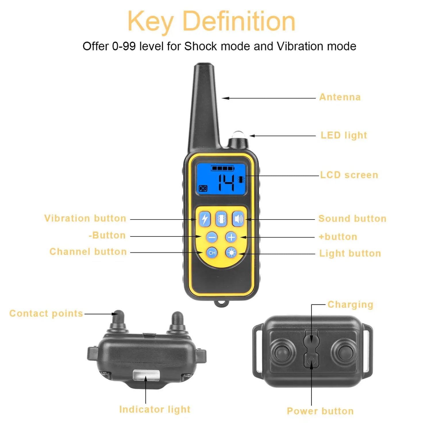 Dog Training Collar with Remote Ip67 Waterproof