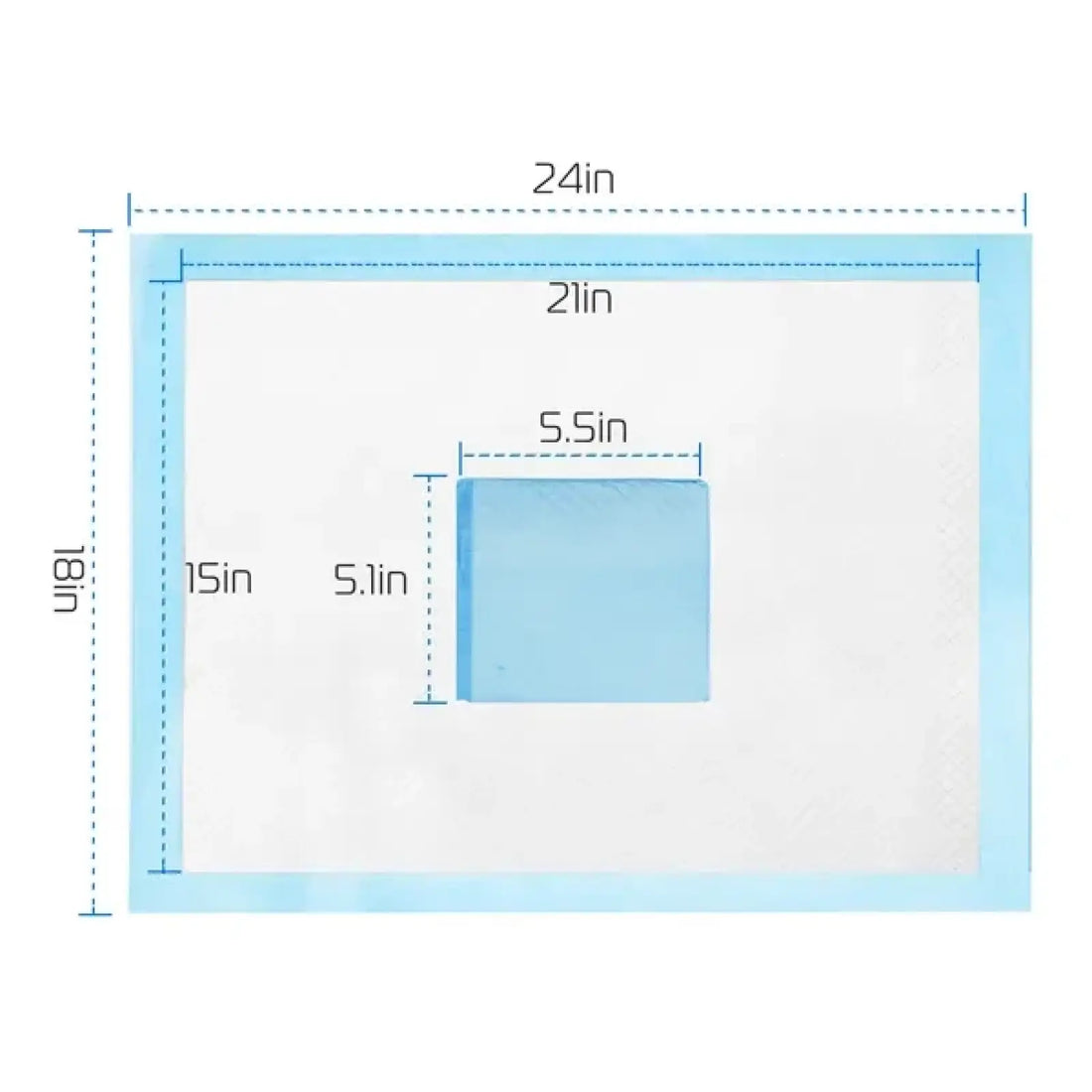 Dog Training Pads 50 Count 24x18 Inch Leak Proof Mats