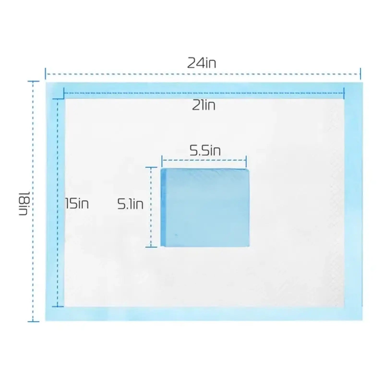 Dog Training Pads 50 Count 24x18 Inch Leak Proof Mats