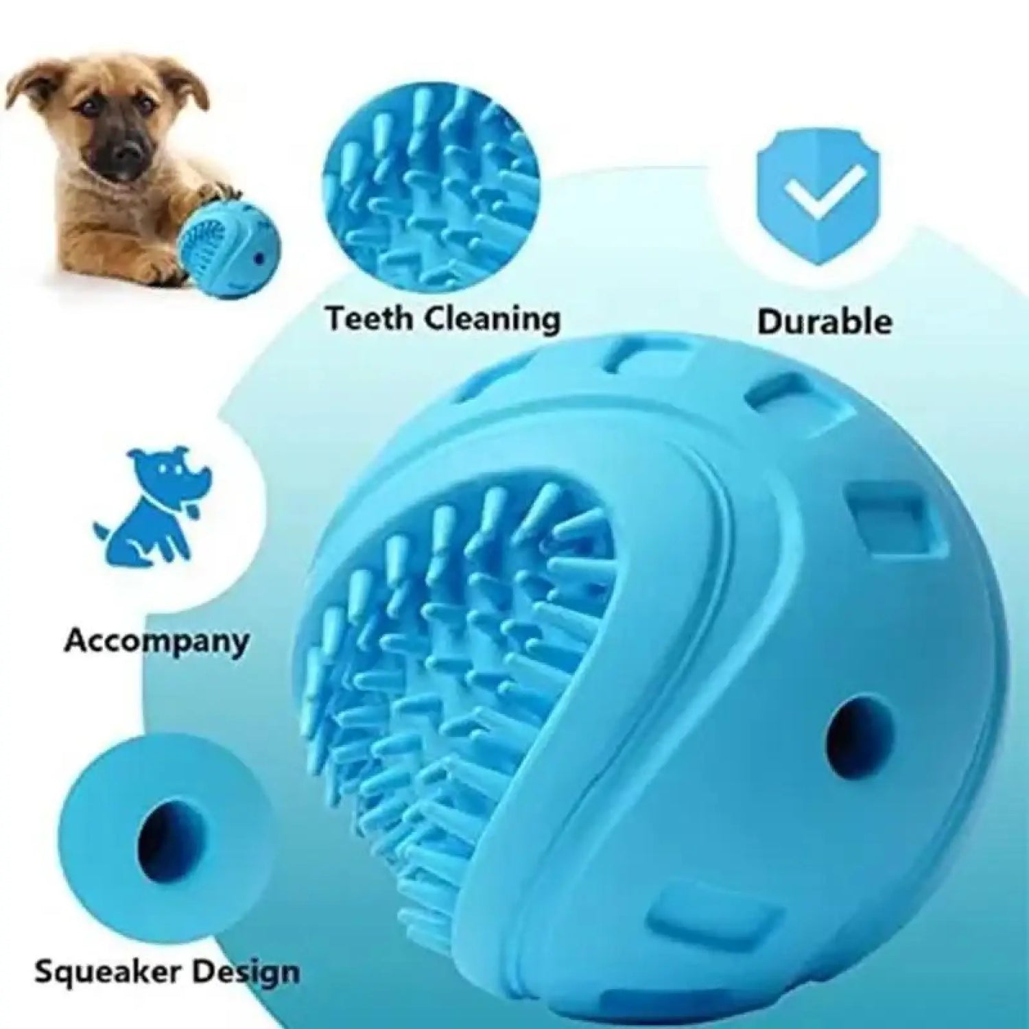Dog Treat Ball Interactive Slow Feeder Toy