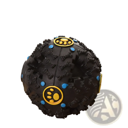 Dog Treat Dispenser Squeaky Rubber Training Ball