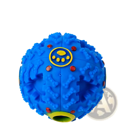 Dog Treat Dispenser Squeaky Rubber Training Ball