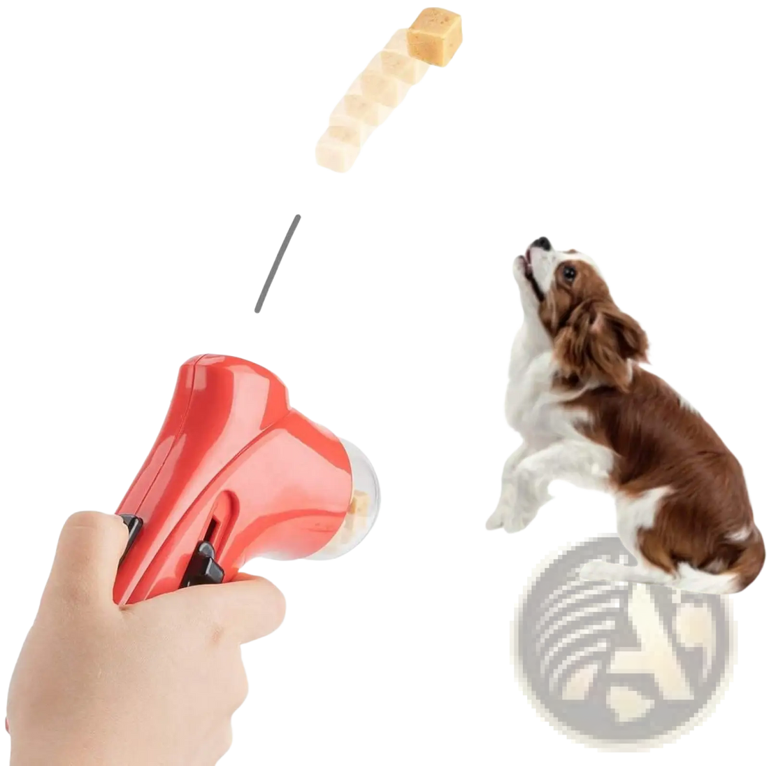 Dog Treat Launcher Handheld Pet Snack Feeder Toy