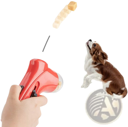 Dog Treat Launcher Handheld Pet Snack Feeder Toy