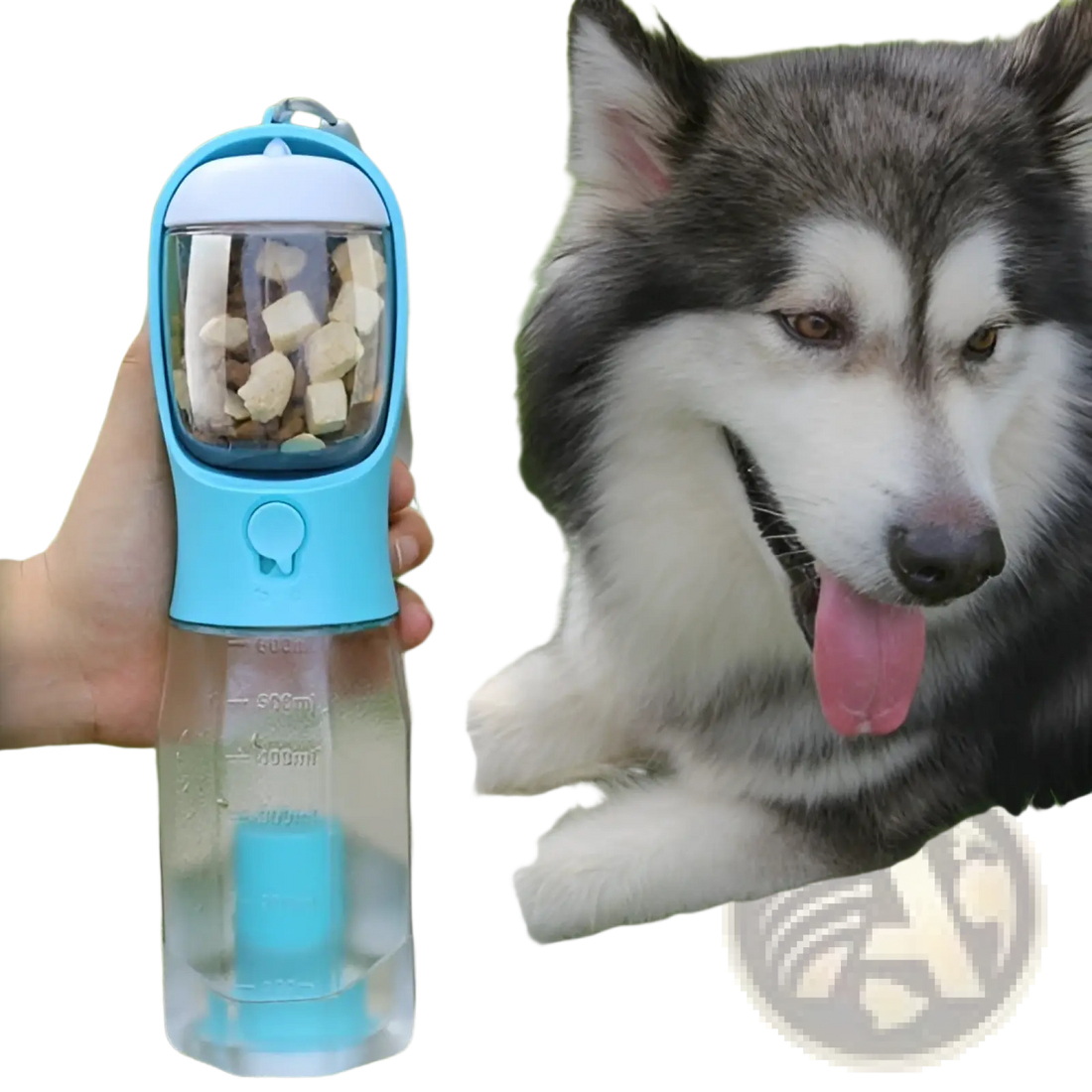 Dog Water Bottle 3 in 1 Portable Feeder with Poop Bag