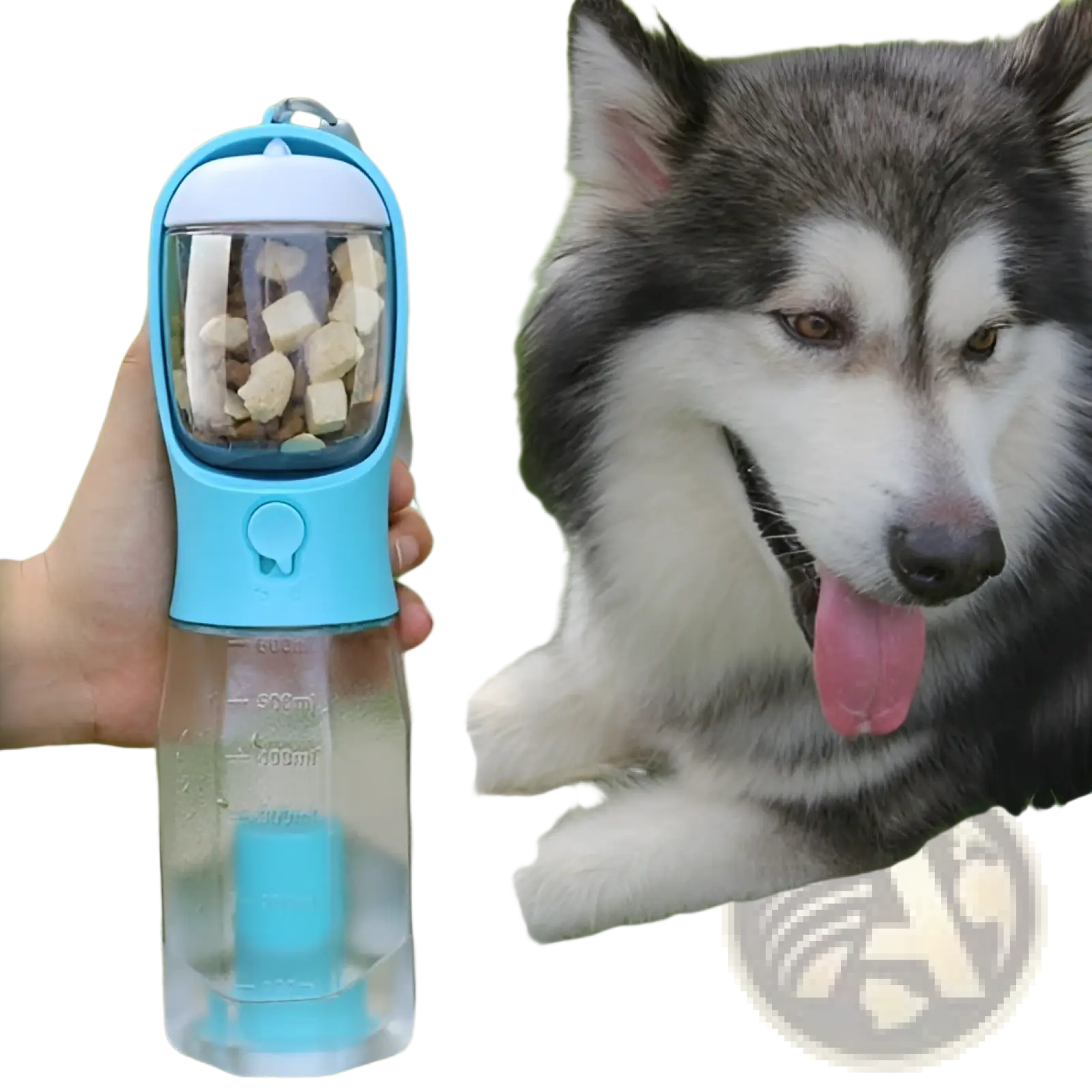 Dog Water Bottle 3 in 1 Portable Feeder with Poop Bag