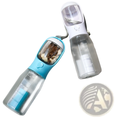 Dog Water Bottle 3 in 1 Portable Feeder with Poop Bag