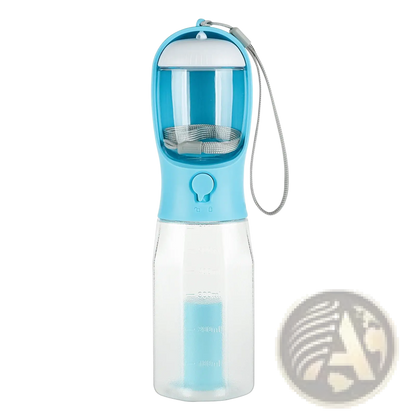 Dog Water Bottle 3 in 1 Portable Feeder with Poop Bag