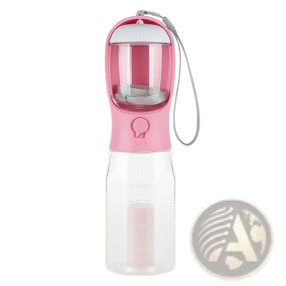 Dog Water Bottle 3 in 1 Portable Feeder with Poop Bag