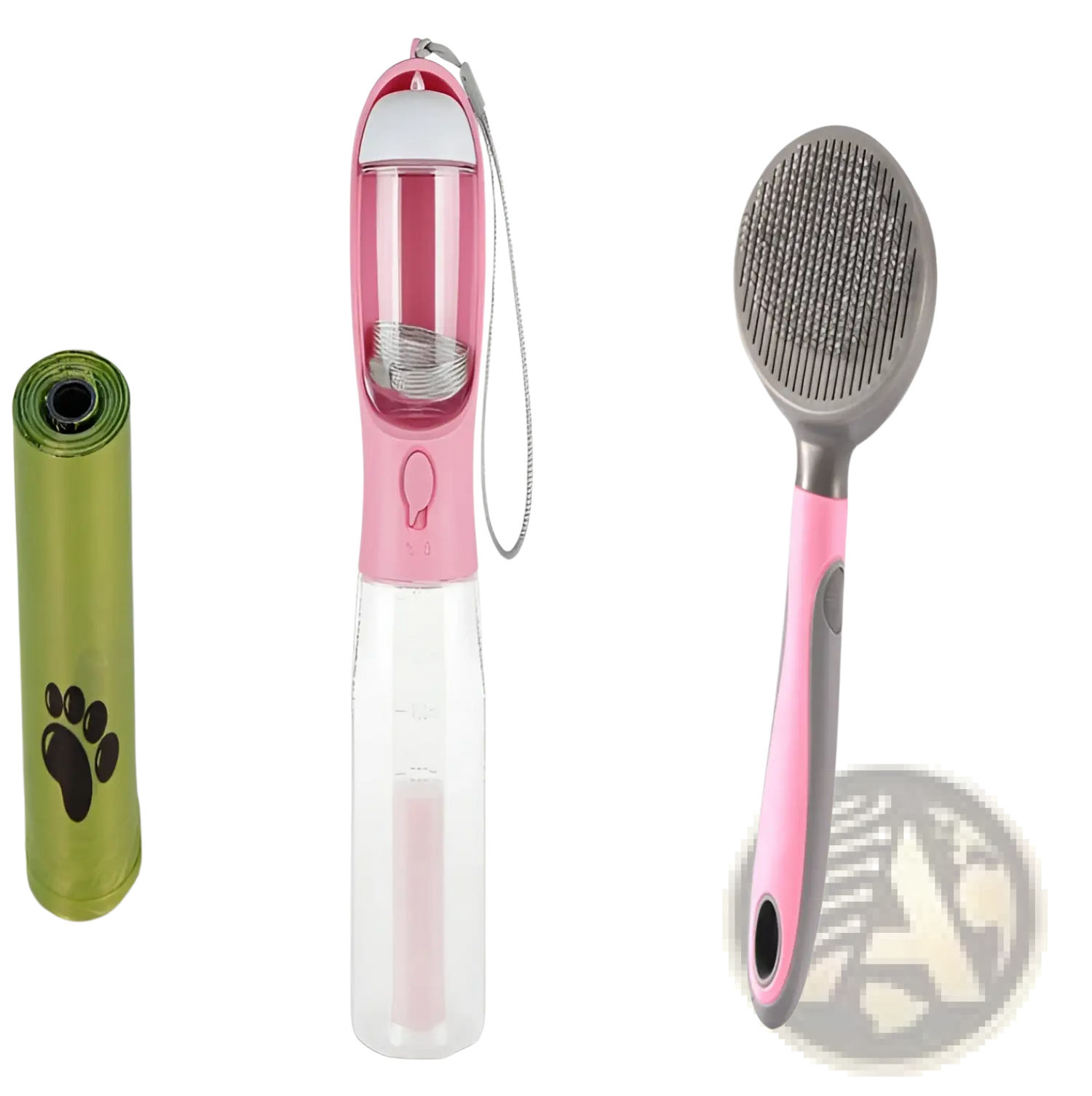 Dog Water Bottle 3 in 1 Portable Feeder with Poop Bag