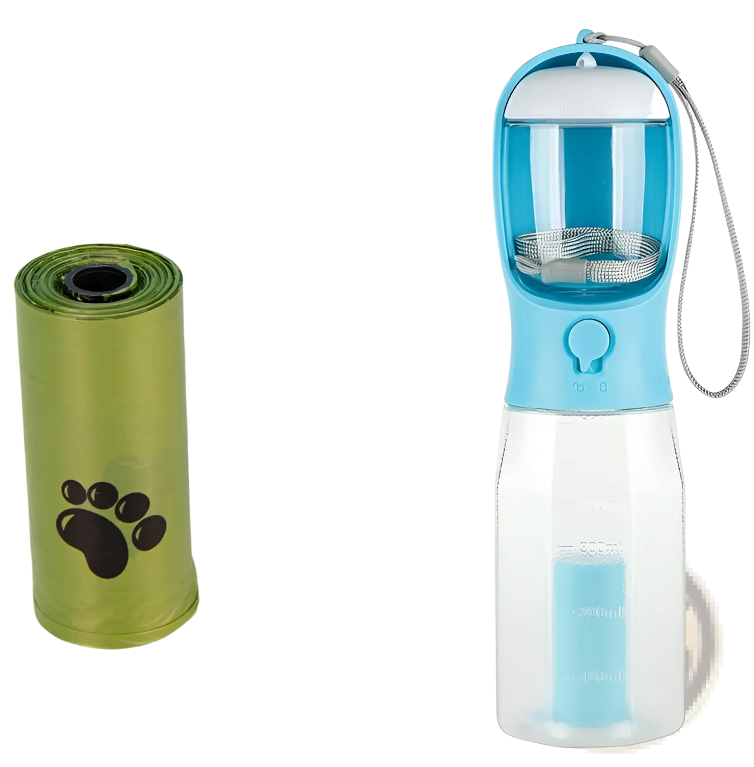 Dog Water Bottle 3 in 1 Portable Feeder with Poop Bag