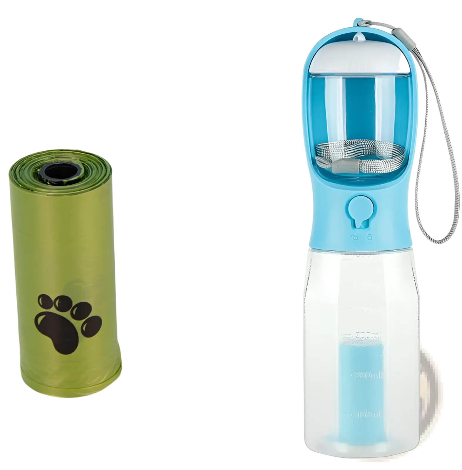 Dog Water Bottle 3 in 1 Portable Feeder with Poop Bag
