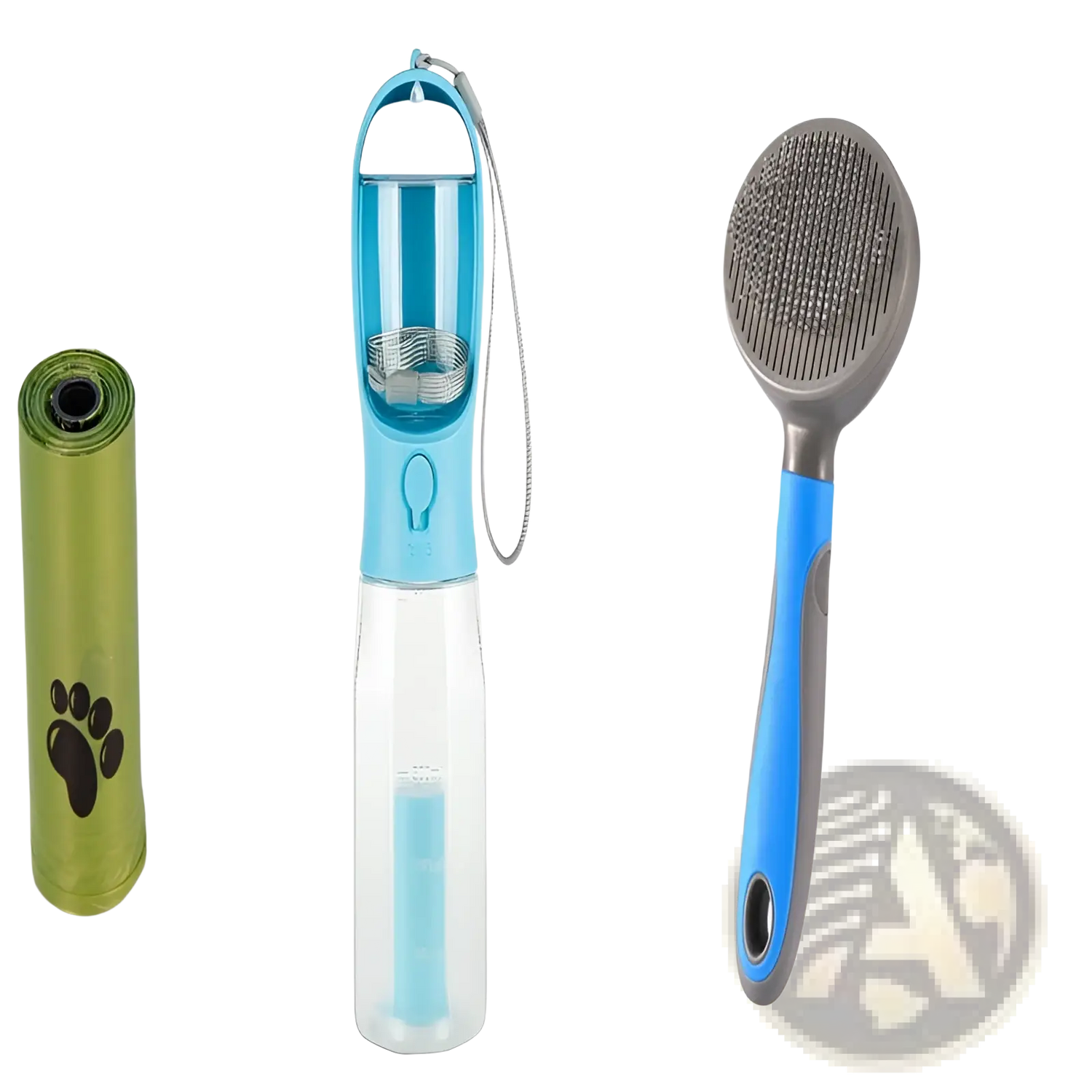 Dog Water Bottle 3 in 1 Portable Feeder with Poop Bag