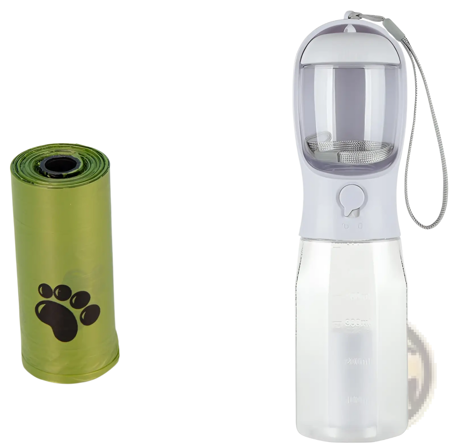 Dog Water Bottle 3 in 1 Portable Feeder with Poop Bag