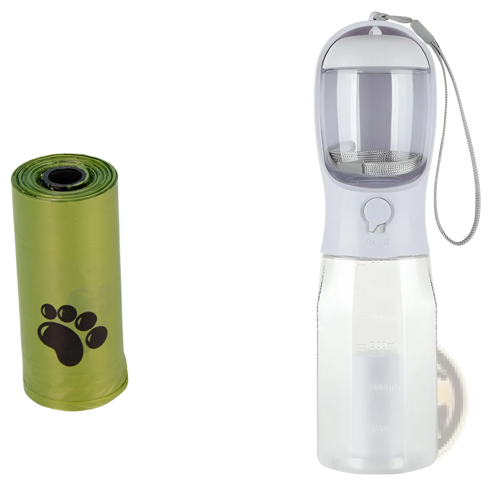 Dog Water Bottle 3 in 1 Portable Feeder with Poop Bag