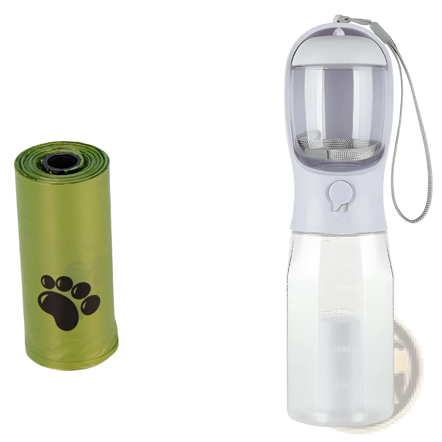 Dog Water Bottle 3 in 1 Portable Feeder with Poop Bag