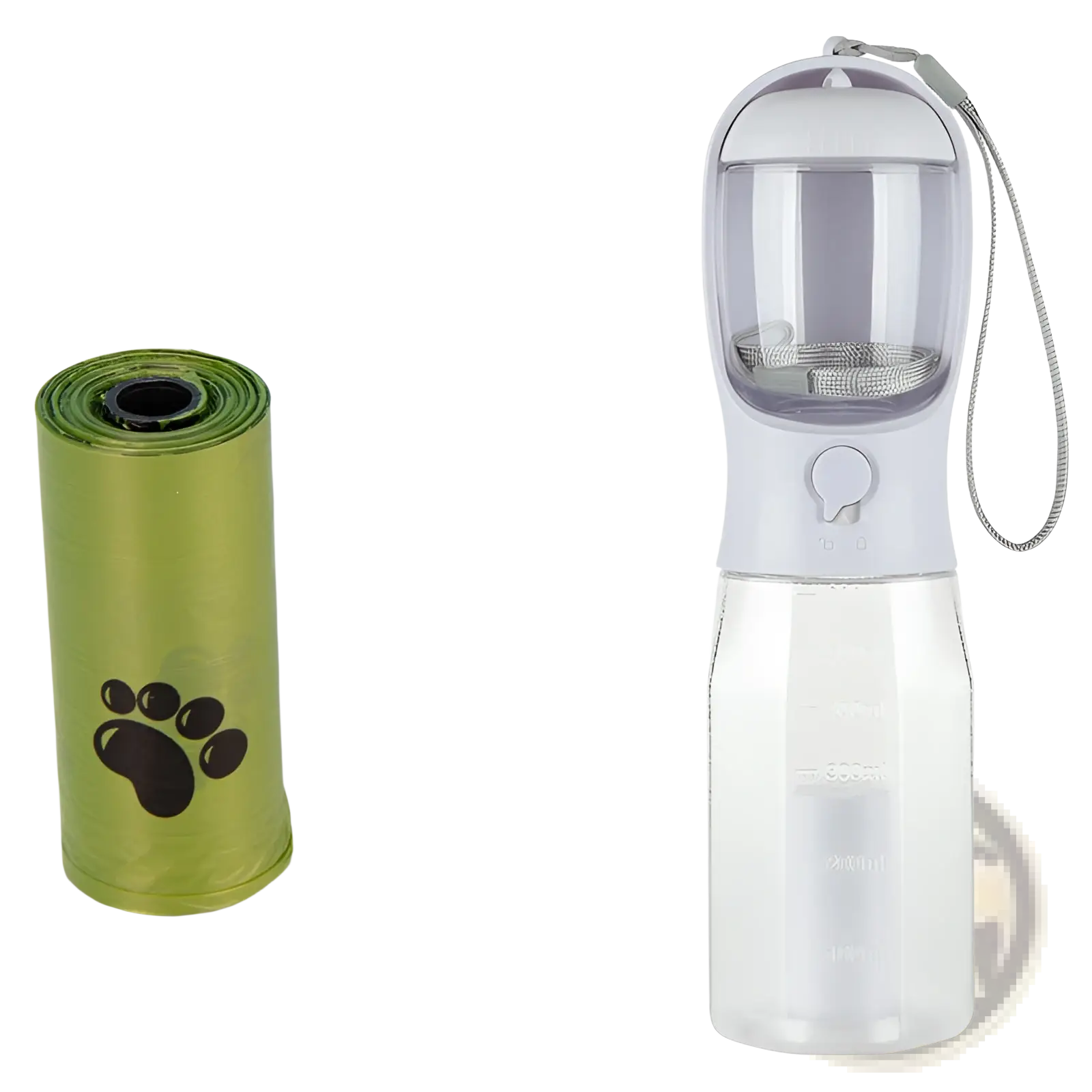 Dog Water Bottle 3 in 1 Portable Feeder with Poop Bag
