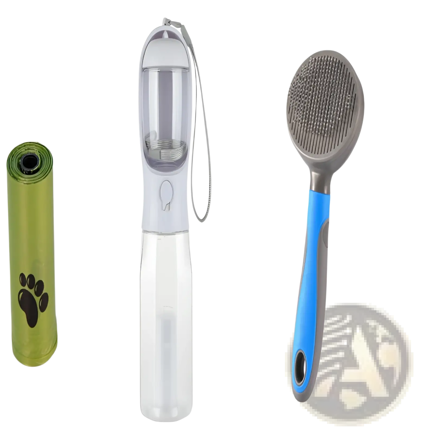 Dog Water Bottle 3 in 1 Portable Feeder with Poop Bag