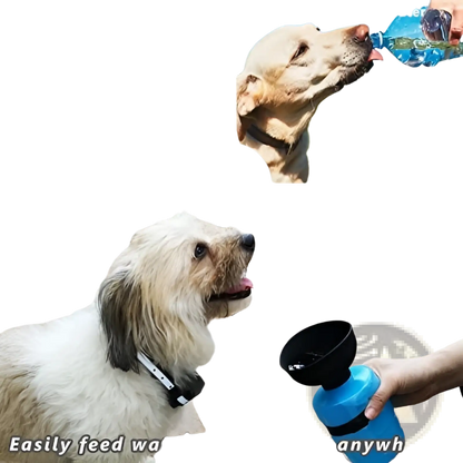 Dog Water Bottle Foldable Travel Dispenser Bowl