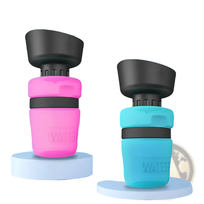 Dog Water Bottle Foldable Travel Dispenser Bowl