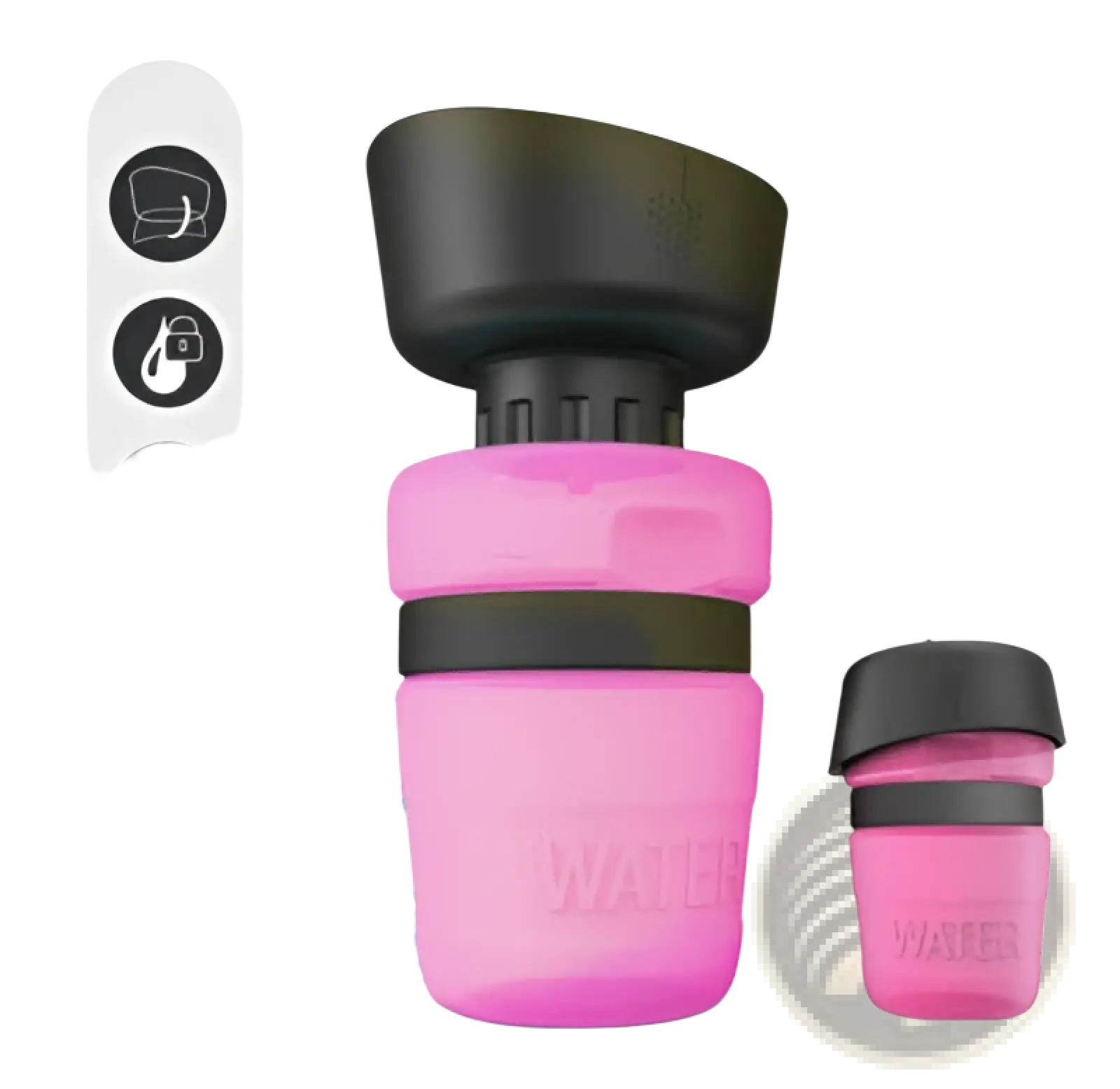 Dog Water Bottle Foldable Travel Dispenser Bowl