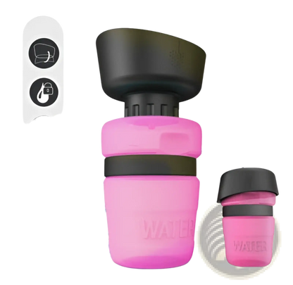Dog Water Bottle Foldable Travel Dispenser Bowl
