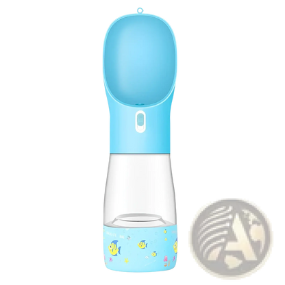 Dog Water Bottle Portable Travel Feeder Bowl 458ml