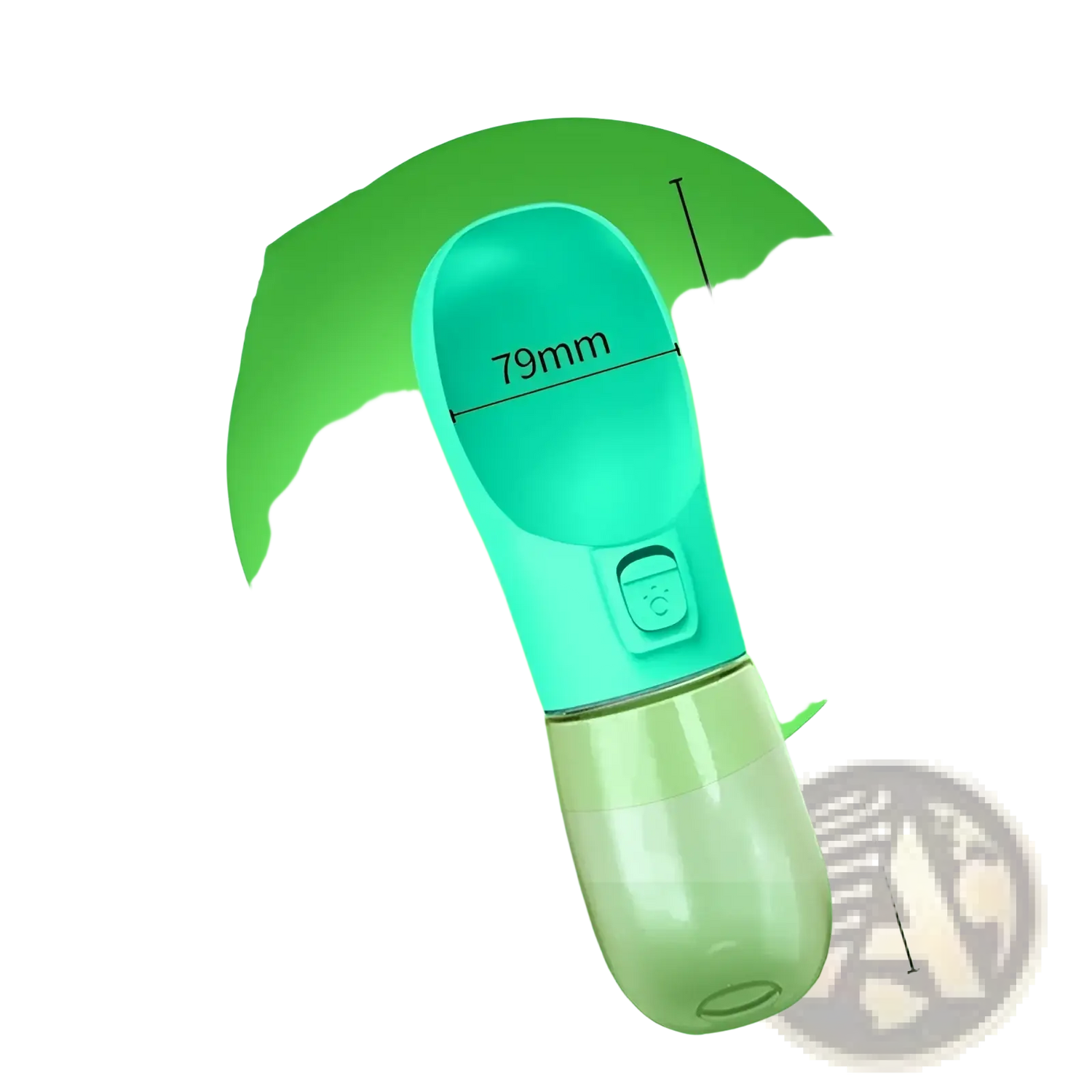 Dog Water Bottle Portable Travel Feeder Bowl 458ml