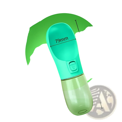 Dog Water Bottle Portable Travel Feeder Bowl 458ml