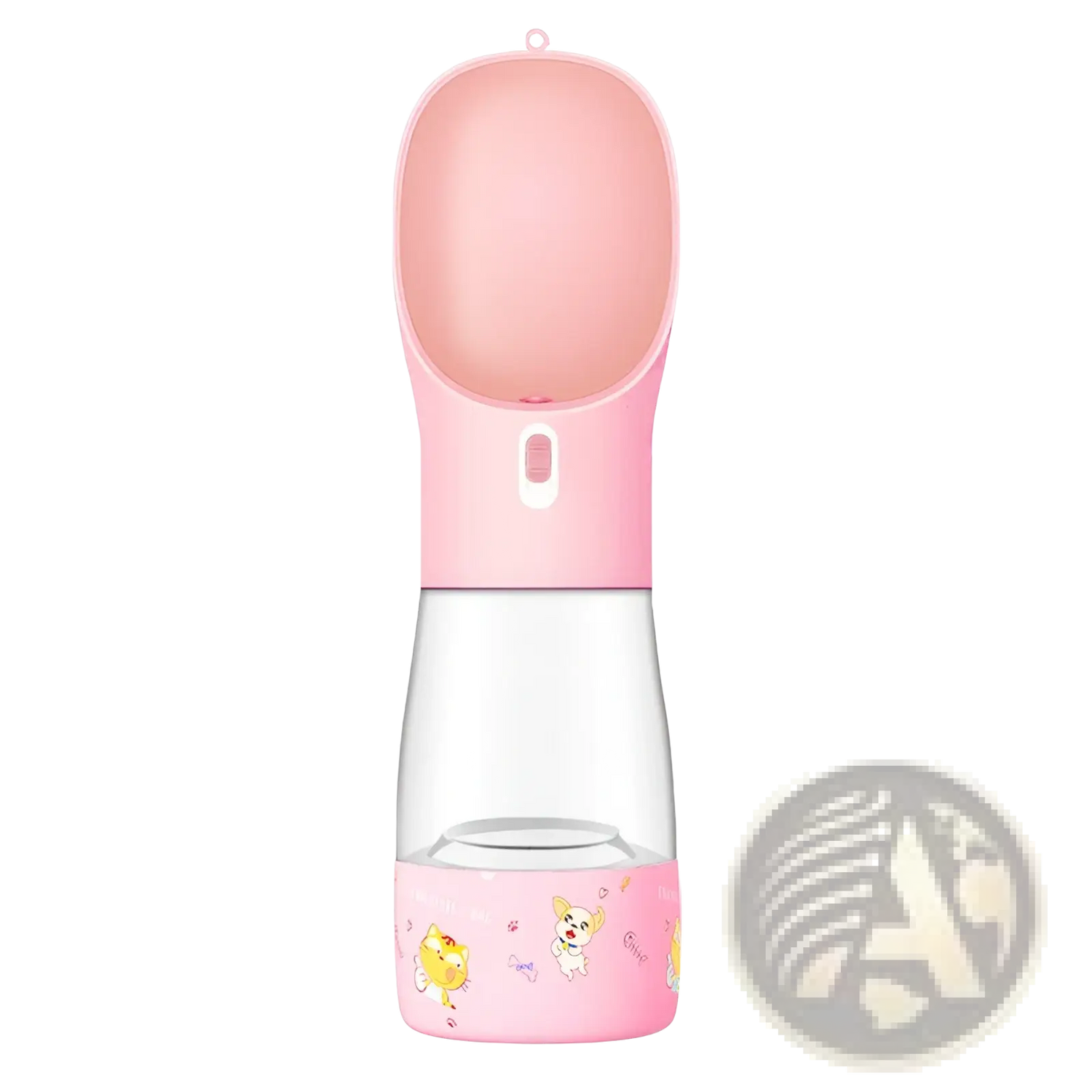 Dog Water Bottle Portable Travel Feeder Bowl 458ml