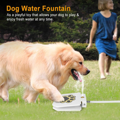 Dog Water Fountain Step on Outdoor Pet Sprinkler Valve