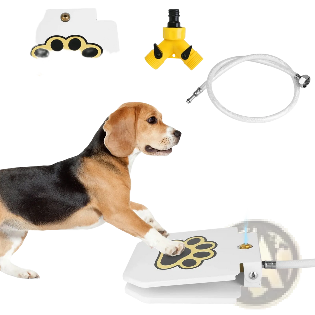 Dog Water Fountain Step on Outdoor Pet Sprinkler Valve