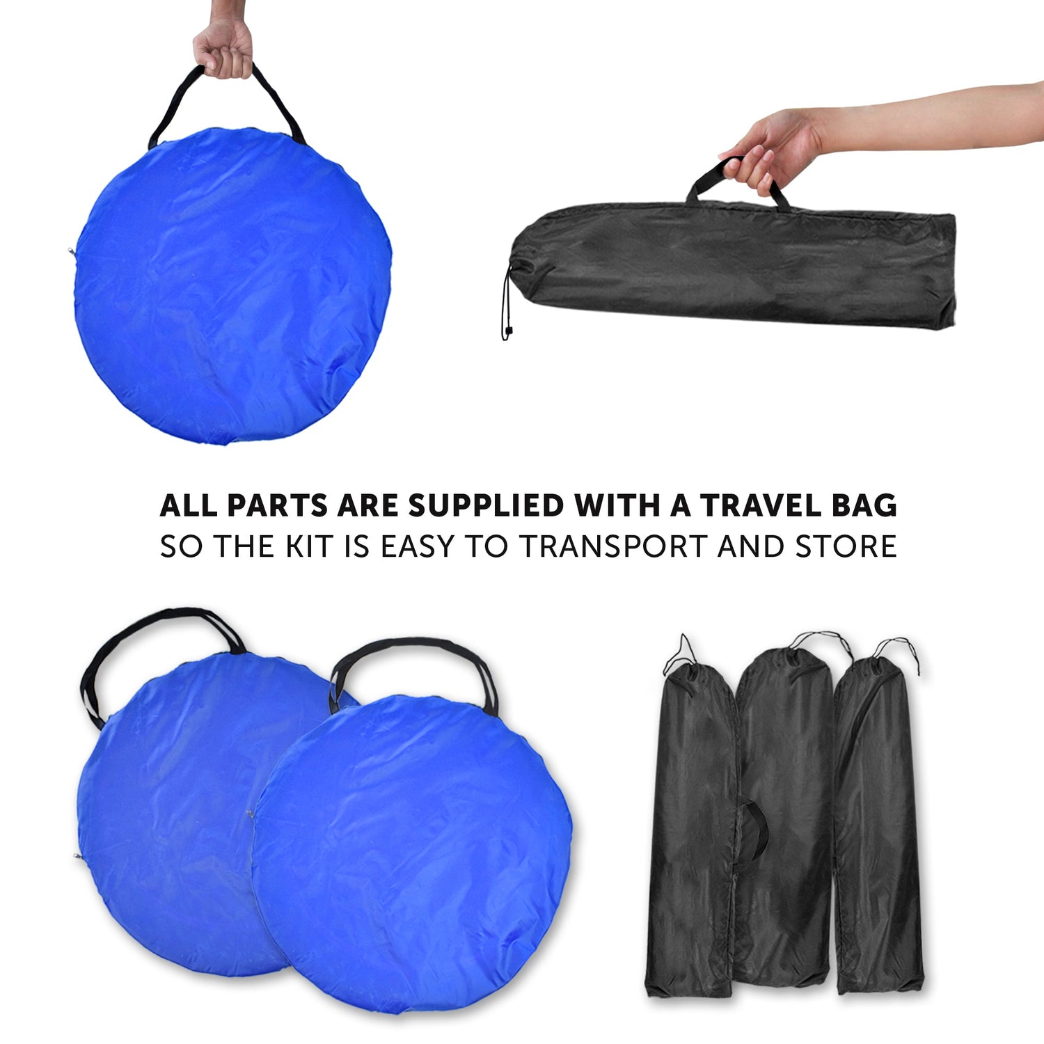 Better Sporting Dogs Upgraded Dog Agility Set – 5 Piece Training Kit with Safety Breakaway Tire Jump, Displacement Bar Jump, Tunnel, Weave Poles &amp; Pause Box