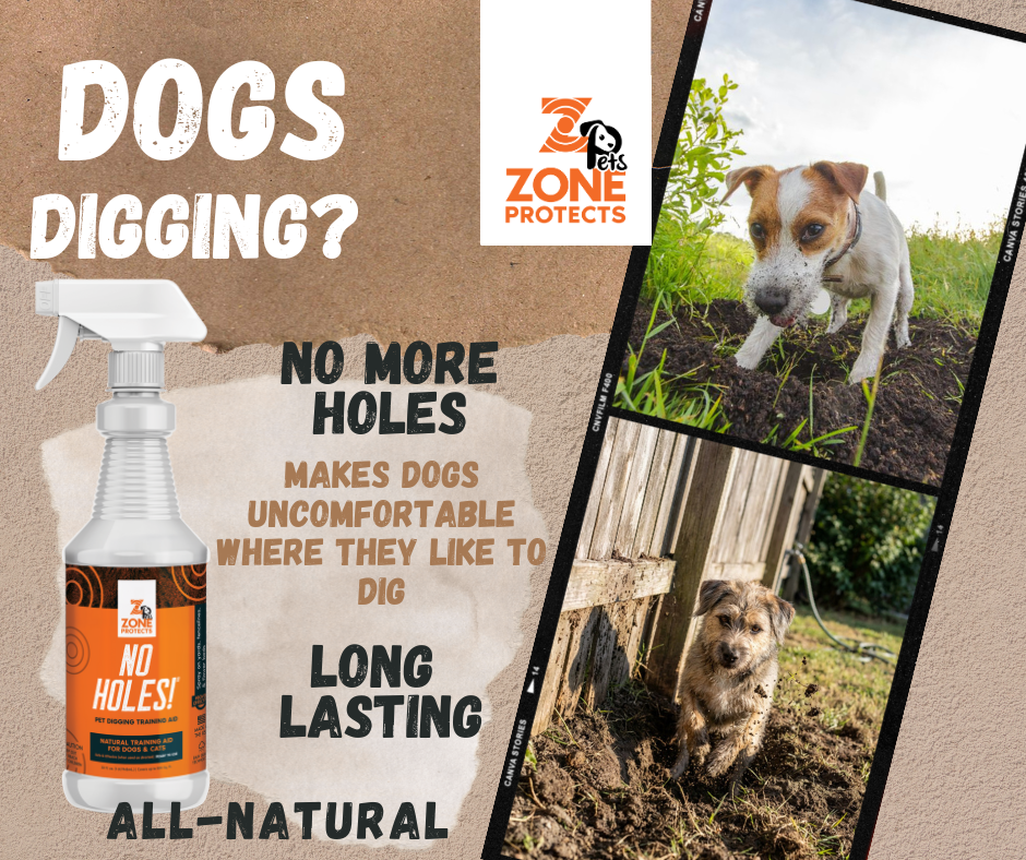 No Holes! Digging Dog Prevention; Twin Spray Bundle