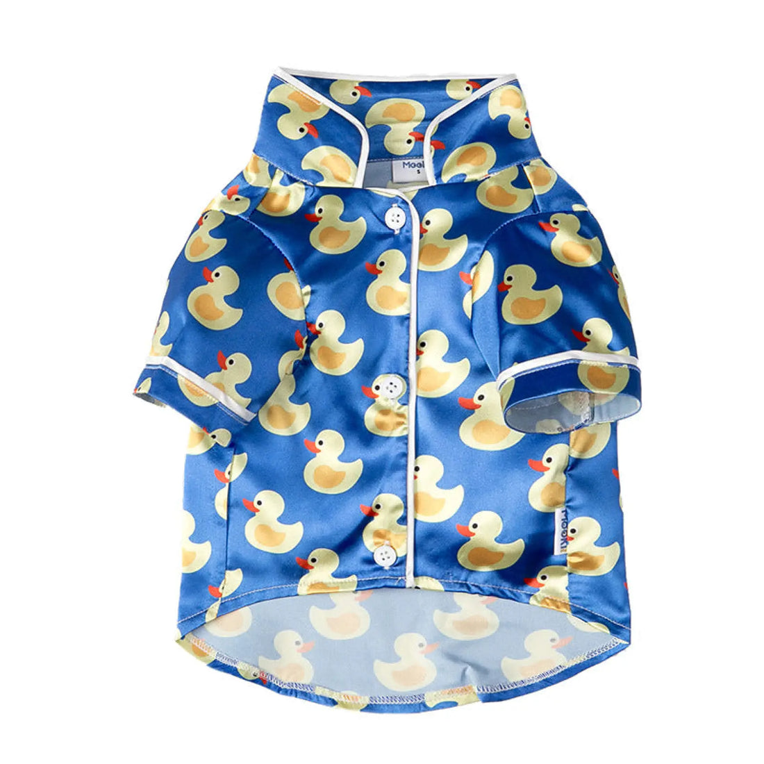 Duck Print Dog Pajamas Polyester Pet Home Wear