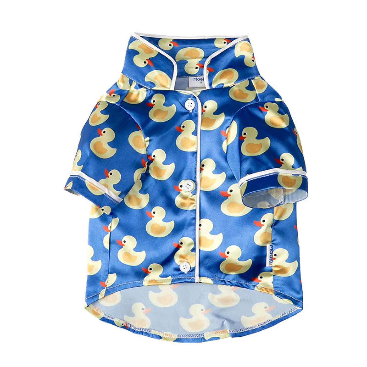 Duck Print Dog Pajamas Polyester Pet Home Wear