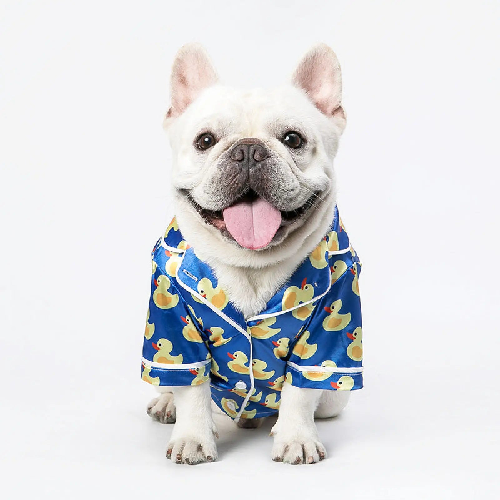 Duck Print Dog Pajamas Polyester Pet Home Wear