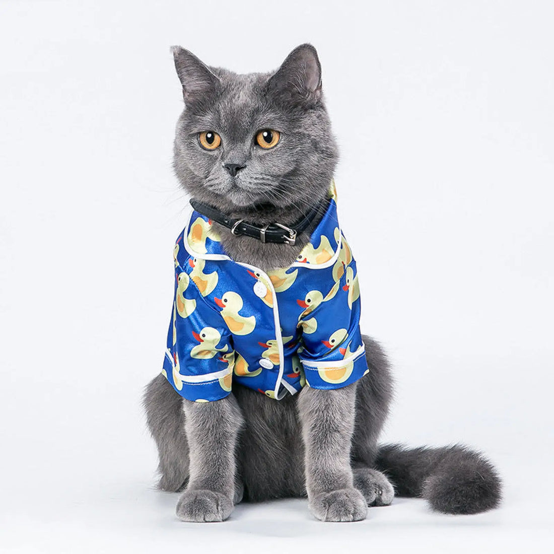 Duck Print Dog Pajamas Polyester Pet Home Wear