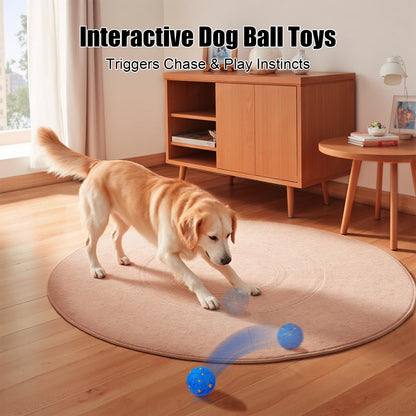 Interactive Dog Ball Toy, Smart Dog Toy For Medium And Large Dogs, Automatic Moving Rotating &amp; Bouncing Ball, Durable E-TPU Material, IP54 Waterproof, Motion-Activated Dog Toy For Active Dogs