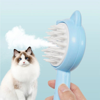 Hair Cleaning Brush With Mist Multifunctional Cat Grooming Brush Rechargeable Self Cleaning Slicker Brush For Pets Dogs &amp; Catsb Pet Products