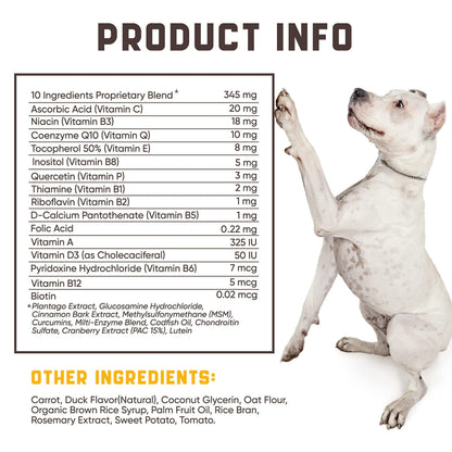 Dog Multivitamin 15-in-1 Immune Digestion Joint &amp; Heart Health